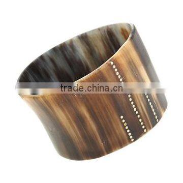 Water Buffalo/cow Jewelry Horn Bangle With Brass Fashion Jewelry Handmade in India New Design photo-3