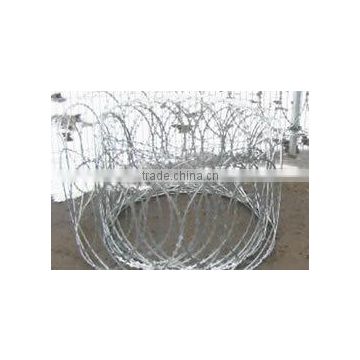 ISO9001:2008 high quality Flat razor barbed wire with best price