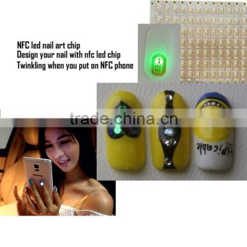 High Quality FPC NFC LED nail art sticker