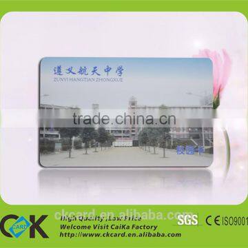 China supplier CR80 plastic campus card for stoping