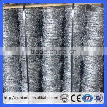 cheap electro galvanized barbed wire for sale(Guangzhou Factory)