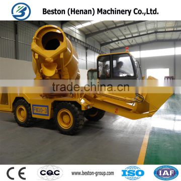 Automatic mobile self loading concrete mixer for concrete