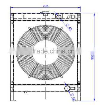 GENERATOR RADIATOR FOR ENGINE 4BTA