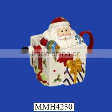 Santa clause cute ceramic christmas teapot