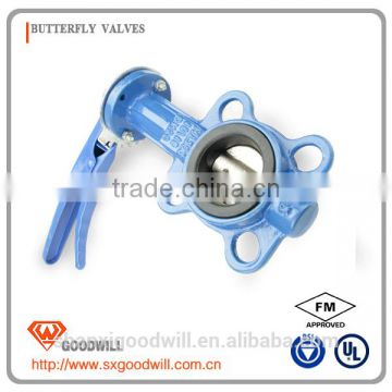 nickel plated butterfly valve for sea system