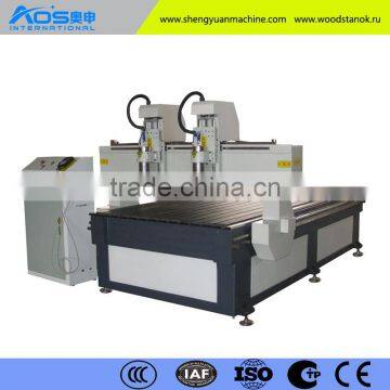 CNC Router 2 Head For Cutting and Engraving Furniture 1325AH2