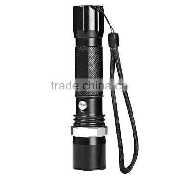 Rechargeable Zoomable XPE Aluminum Alloy Water-resistant LED Flashlight Tactical Torch Portable Lantern for Cyclign Camping photo-2