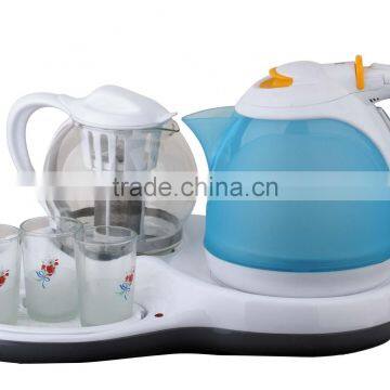 electric kettle with teapot set,CB CE certificate 2011