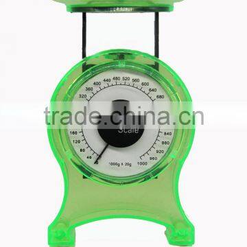 2017 mini Plastic transparent kitchen food scale balance