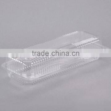 Clear Hinged Plastic Clamshell Food Container, Take Out Packaging Box for Cake, Cookie, Bread, Cheap Price photo-3