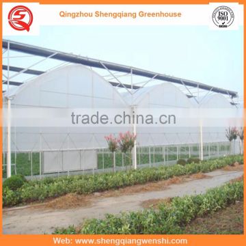 Agriculture equipment multi-span 7.2m PE film agriculture greenhouse for sale