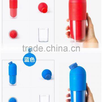 Easy Drink Sports Portable Plastic Corn Capsule Bottle With Cup / Environmental Protection Cup/plastic Water Korea photo-4