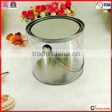 Clear Display Round Small Plastic Tin Boxes photo-5