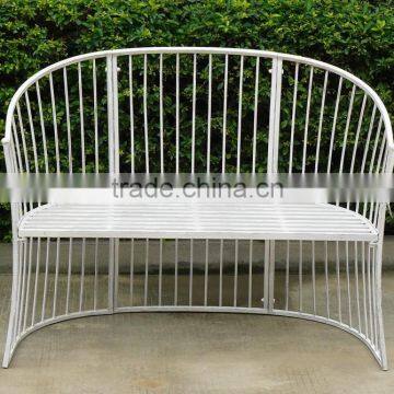 Innovative iron garden bench