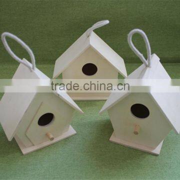 Cheap small wooden bird houses Arts and crafts bird house wicker bird houses with paulownia