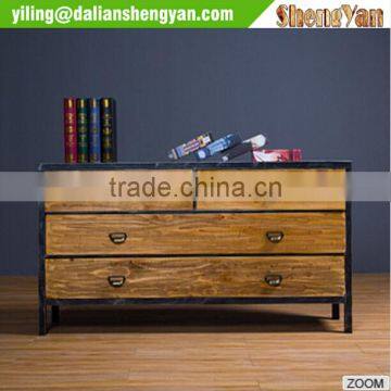 Metal And Wood Antique TV Cabinet , Vintage TV Stand photo-3