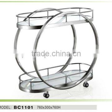 modern metal hotel furniture home resturant trolley