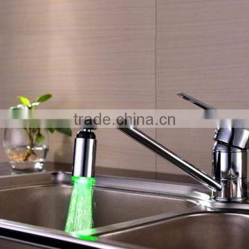 LED Color Changing Bubble Copper Faucet, Copper Temperature Sensor Control LED Colorful Basin Faucet For Sale photo-2
