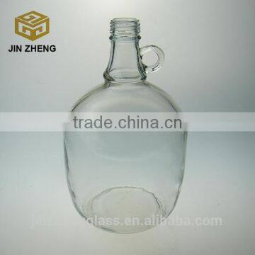 3000ml clear glass wine bottle with handle china manufacture