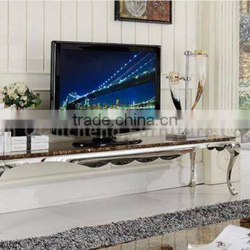 Silver Metal Corner Table Mirrored Side Table photo-3