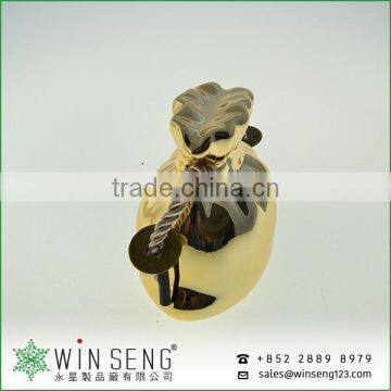 Sexy Lovely Small Gold Ceramic Bag Shape Piggy Bank for Decoration photo-2