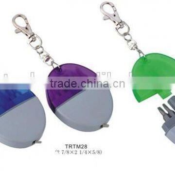 Hot design tool set key chain with measuring tape