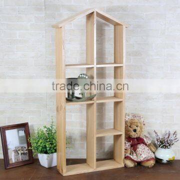 Modern Decorative wooden storage display Racks on wall