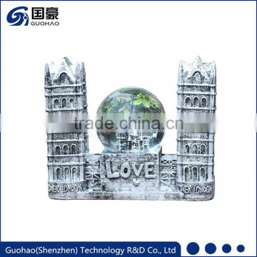 Polyresin Travel Souvenir Twin towers snowglobes