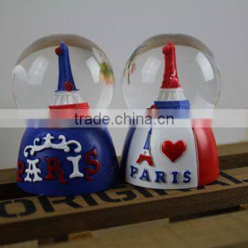 France Paris Eiffel Tower Water Snow Globe photo-2