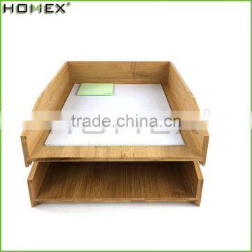 Bamboo a4 Paper Storage Box/ Storage Tray Homex-BSCI photo-2
