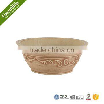 decorative large tree reasonably priced plastic wood stone garden pot