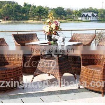 Patio rattan dining furniture(1+4)/rattan outdoor table and chairs