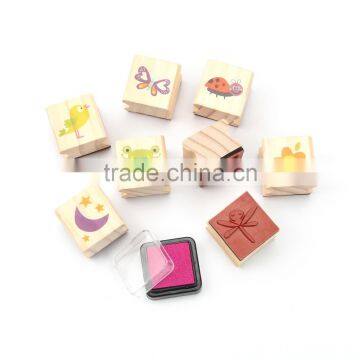 Square Wood Stamp for kid