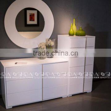 White Bedroom Furniture / Wood Double Bed / Latest Double Bed Designs B57 photo-6