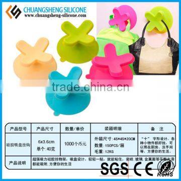 2016 Newest Silicone Wall Hangle Hook, Eco-friendly Sucking Wall Hook, Mini Silicone Hooks photo-6
