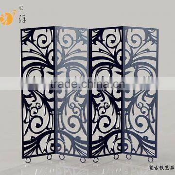 Retro Simple living room partition Carving creative metal screen