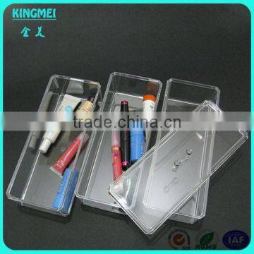 Mini Clear Acrylic Makeup Rectangle Storage Box With Lid photo-4