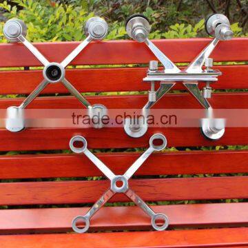 JINXIN 304 316 Stainless Steel Glass Spider Glass Curtain Wall Fixing System photo-4