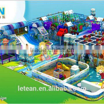 LETIAN Factory Naughty Castle Ocean Theme Children Indoor Soft Playground Equipment Toys Price