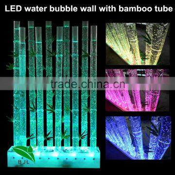 water bubble pillar led water tube bamboo acrylic tube