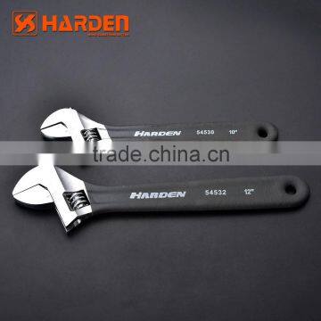 Professional Dipped 10" Chrome Vanadium Handle Adjustable Wrench photo-5