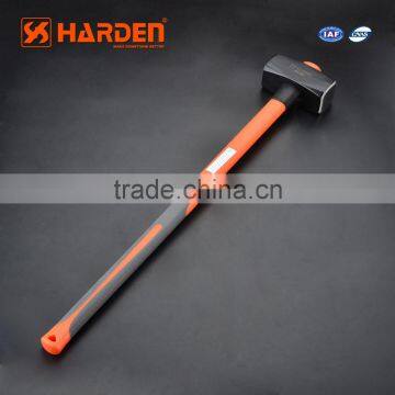 Professional 3kg Carbon Steel Stoning Stong Hammer With Long Flbreglass Handle