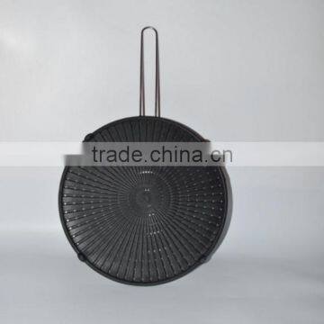 Cooking Tools CK-KT477 Silicone Splatter Screen With Stainless Steel Handle Filter Screens for Oil Net photo-4