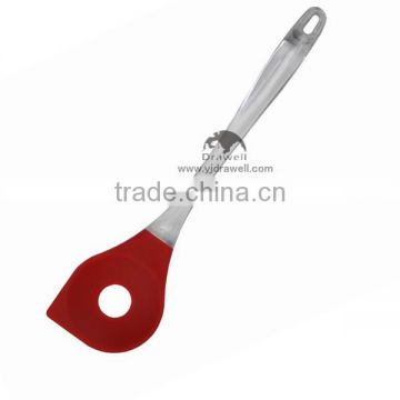 SK-0107 Plastic Handle silicone mixing spoon