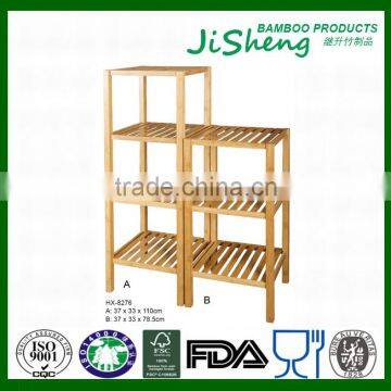 Hot Sales Home Furniture Bamboo Wood Corner Stand Shelf