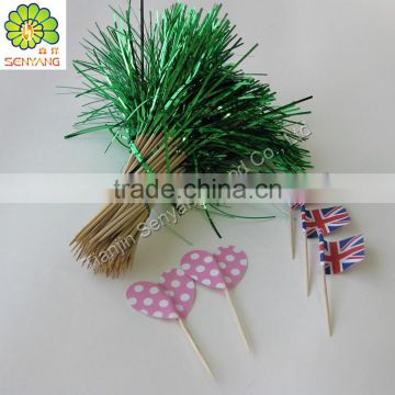 fda decorative flag cocktail bamboo wooden toothpick