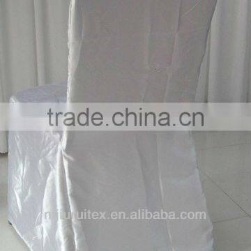 round top banquet white satin fabric chair cover for wholesale price