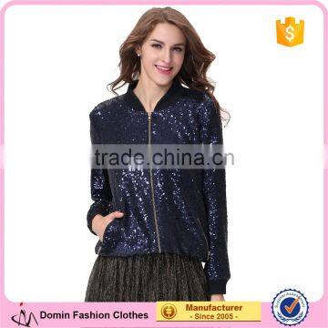 Domin fashion latest beading shining style women's coat