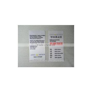 printing label for garment , shoes, bags , toys