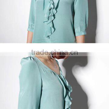 Trndy Fashion Short Sleeve High Quality Best Price Women Tops and Blouses 2015 photo-4